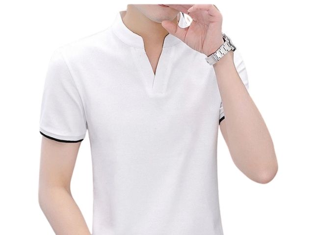 Áo thun cổ tàu mang đậm phong cách trang trọng, có thể được sử dụng trong các sự kiện